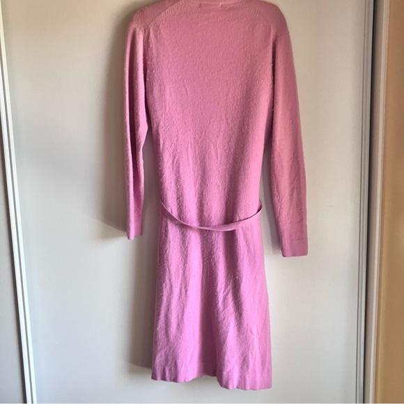 Soft pink angora blend sweater set - Picture 2 of 5